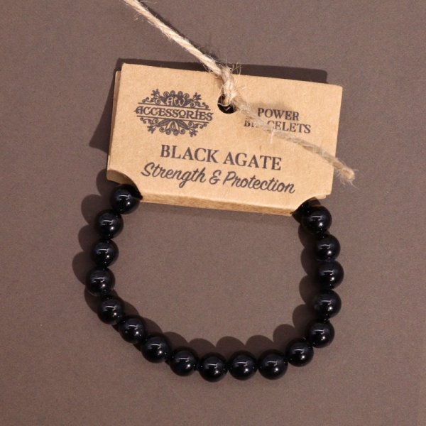 (image for) Power Bracelet - Black Agate