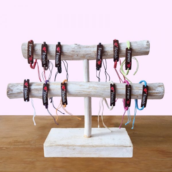 (image for) Handmade Friendship Bracelets - Friends Coconut Print (asst)