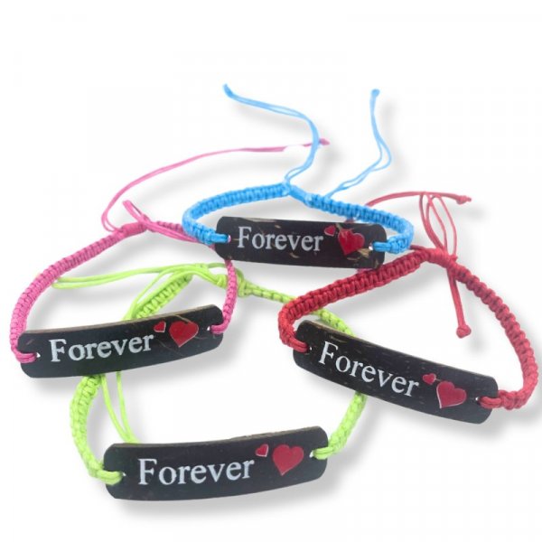 (image for) Handmade Friendship Bracelets - Friends Coconut Print (asst)