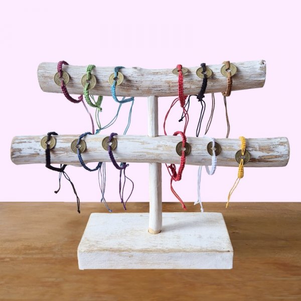 (image for) Handmade Friendship Bracelets - Lucky Friends Feng Shui Coin (asst)