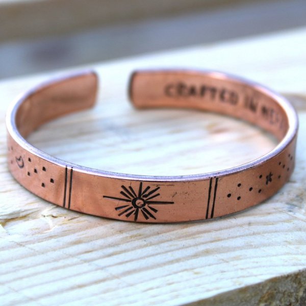 (image for) Inspiration Bracelet - Copper Sunrise, Galaxy, Stars, Earth