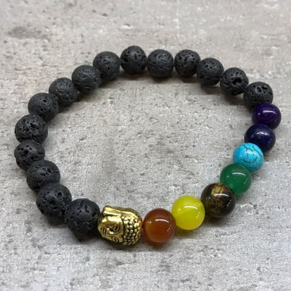 (image for) Lava Stone Bracelet - Buddha Chakra