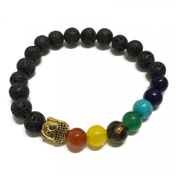 (image for) Lava Stone Bracelet - Buddha Chakra