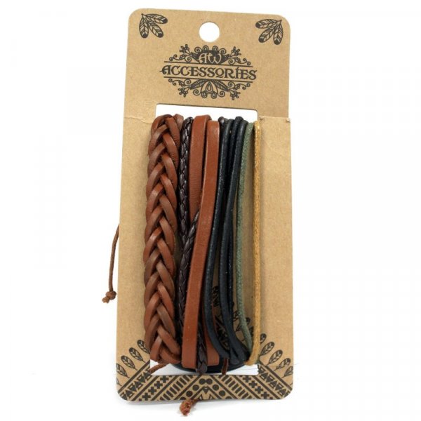 (image for) Mens Bracelet Sets - Tanned & Interesting (asst)