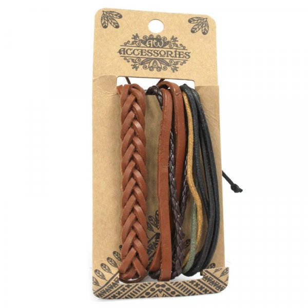 (image for) Mens Bracelet Sets - Tanned & Interesting (asst)