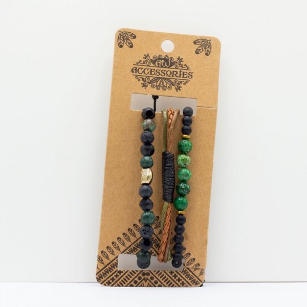 (image for) Mens Premium Bracelet Sets - Outdoor Greens (asst)