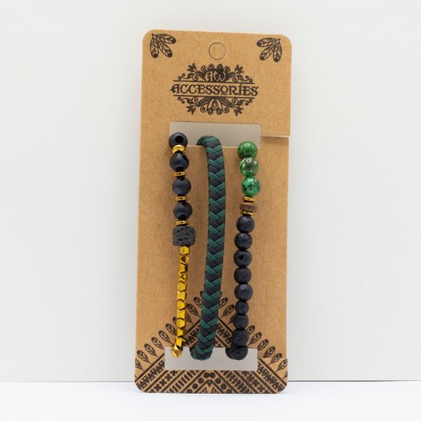 (image for) Mens Premium Bracelet Sets - Outdoor Greens (asst)