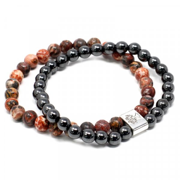 (image for) Magnetic Gemstone Bracelet - Leopard Skin