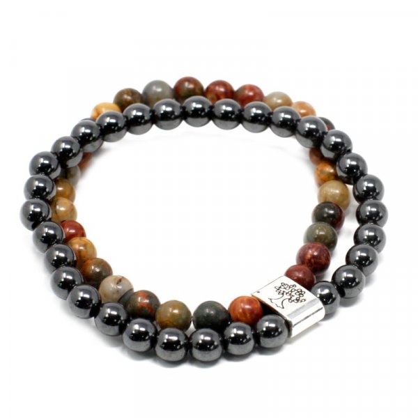 (image for) Magnetic Gemstone Bracelet - Picasso Jasper