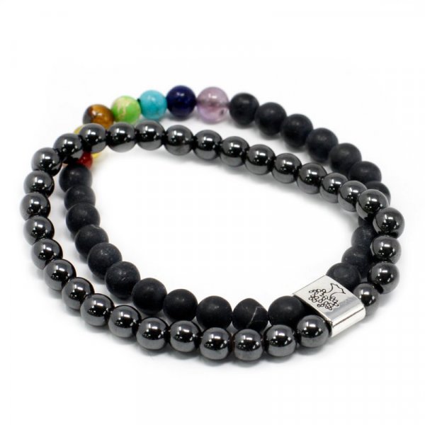 (image for) Magnetic Gemstone Bracelet - Black Stone Chakra