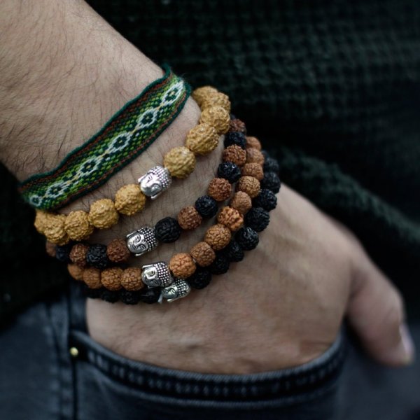 (image for) Assorted Rudraksha Buddah Bangles