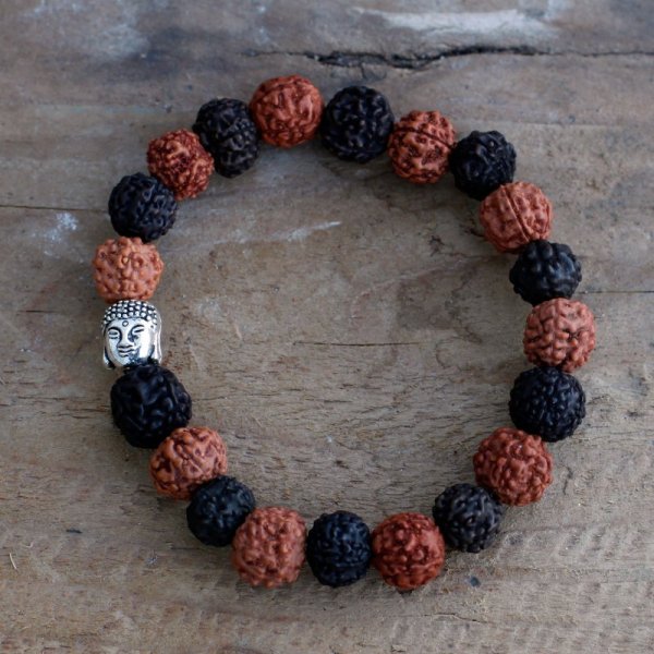 (image for) Rudraksha Buddah Bangle Mala - Mix