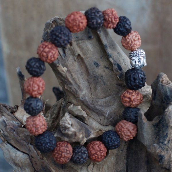 (image for) Rudraksha Buddah Bangle Mala - Mix