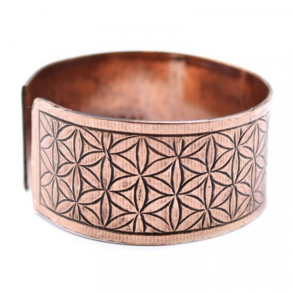 (image for) Copper Tibetan Bracelet - Flower of Life