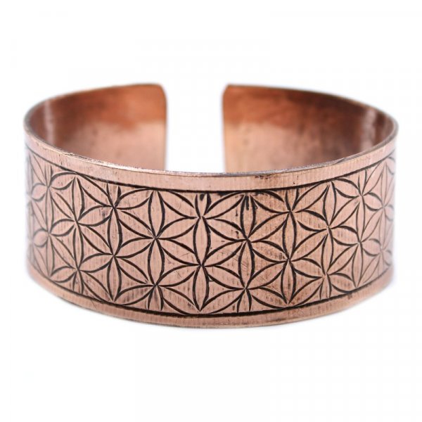 (image for) Copper Tibetan Bracelet - Flower of Life