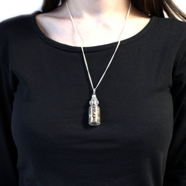 (image for) Bottled Gemstones Necklace - Tiger Eye