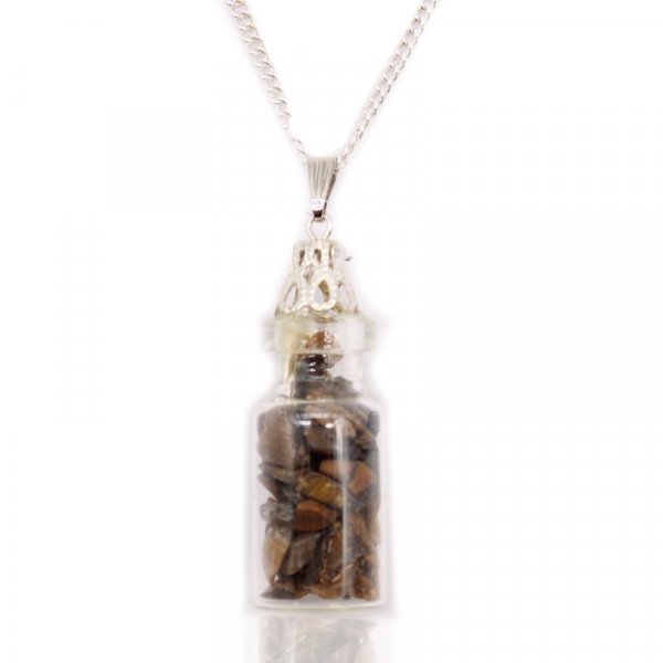 (image for) Bottled Gemstones Necklace - Tiger Eye