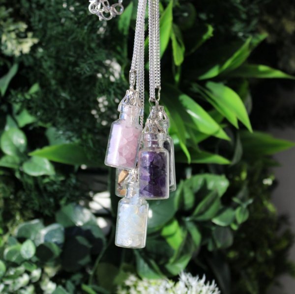 (image for) Bottled Gemstones Necklace - Opalite