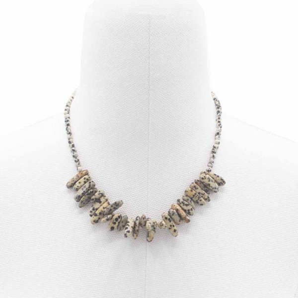 (image for) Longstone Gem Necklace - Dalmatian Stone