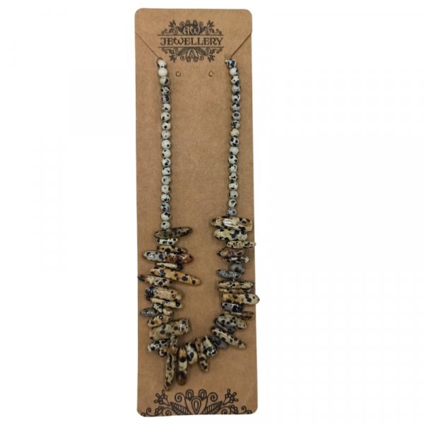 (image for) Longstone Gem Necklace - Dalmatian Stone