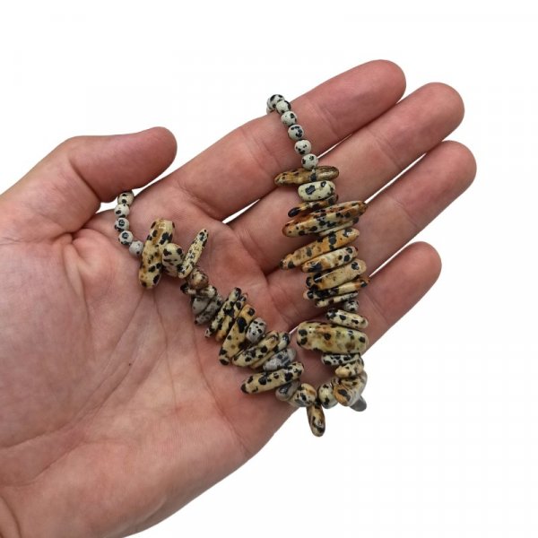 (image for) Longstone Gem Necklace - Dalmatian Stone