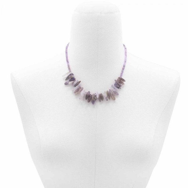 (image for) Longstone Gem Necklace - Amethyst