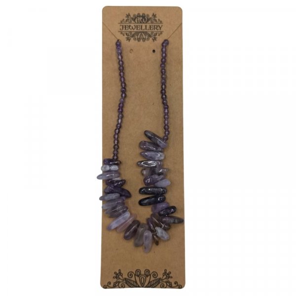 (image for) Longstone Gem Necklace - Amethyst