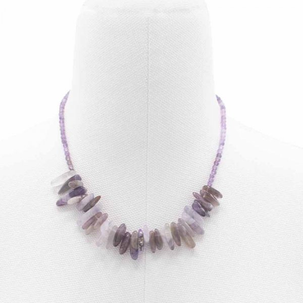(image for) Longstone Gem Necklace - Amethyst