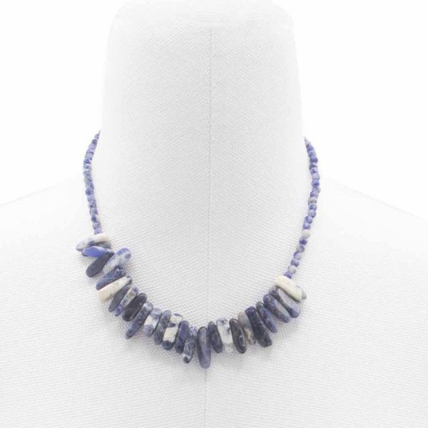 (image for) Longstone Gem Necklace - Sodalite