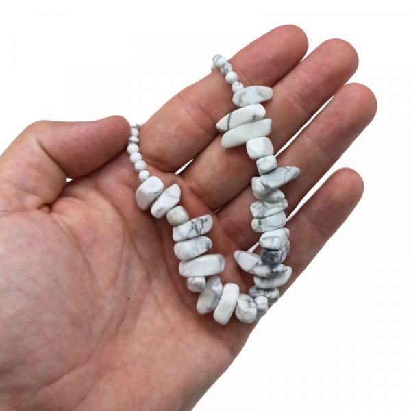 (image for) Longstone Gem Necklace - White Jasper