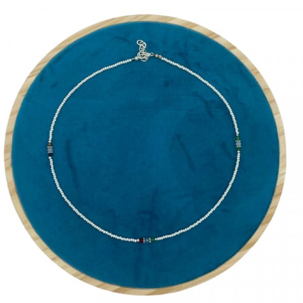 (image for) Nepalese Extra Fine Gem Necklace - Pearl & Cut Beads