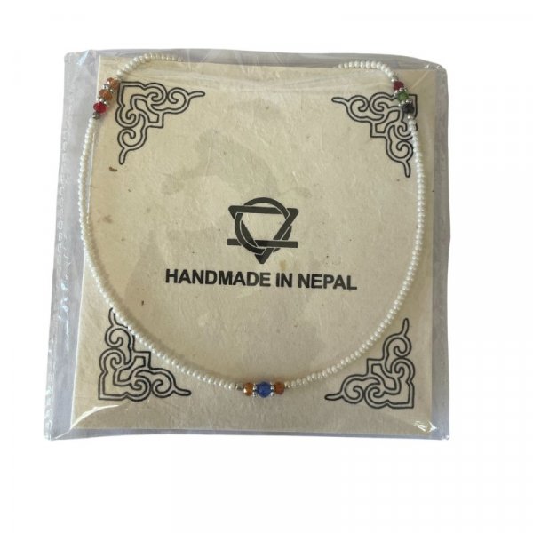 (image for) Nepalese Extra Fine Gem Necklace - Pearl & Cut Beads