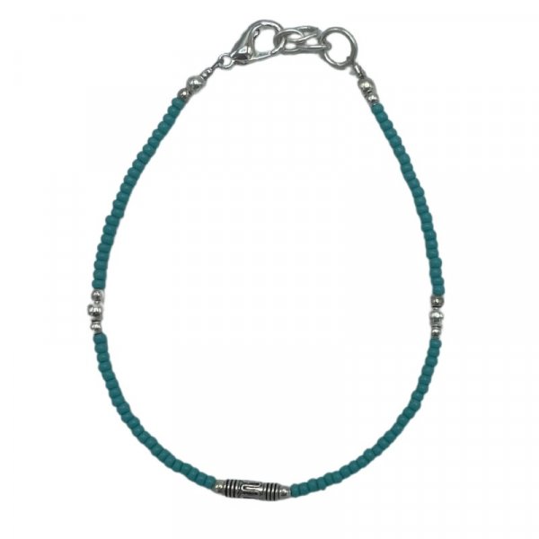 (image for) Nepalese Extra Fine Gem Bracelet - Turquoise & Teardrop