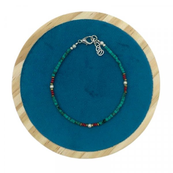 (image for) Nepalese Extra Fine Gem Bracelet - Turquoise Beads