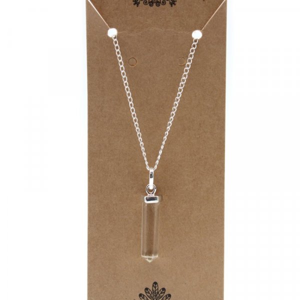 (image for) Gemstone Classic Point Pendant - Rock Quartz