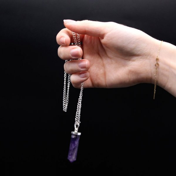 (image for) Gemstone Classic Point Pendant - Rose Quartz