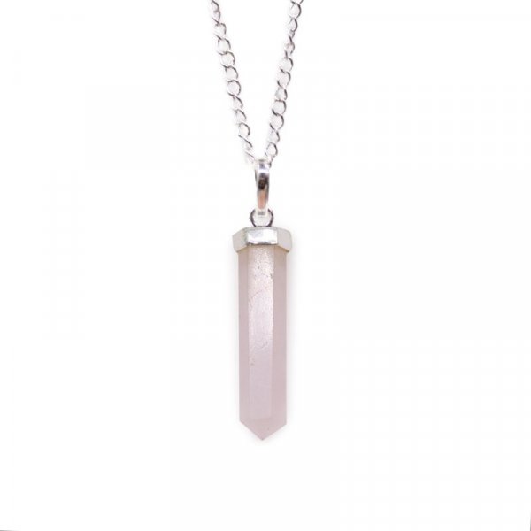 (image for) Gemstone Classic Point Pendant - Rose Quartz