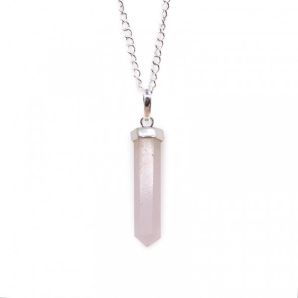(image for) Gemstone Classic Point Pendant - Rose Quartz