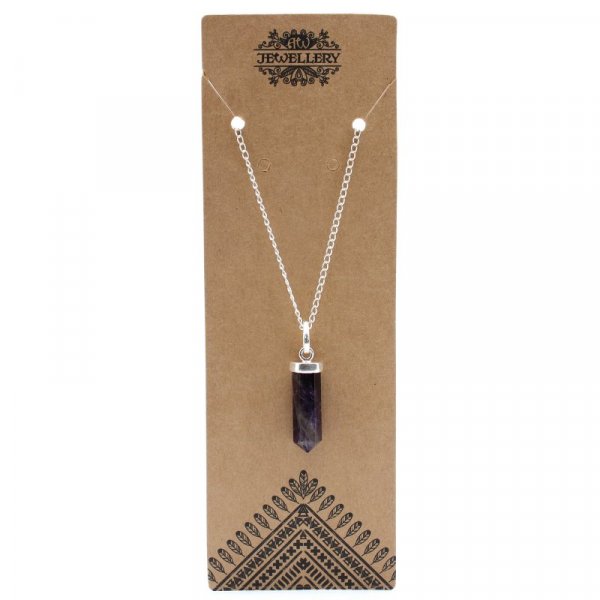 (image for) Gemstone Classic Point Pendant - Amethyst