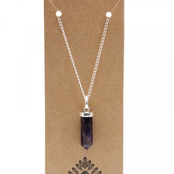 (image for) Gemstone Classic Point Pendant - Amethyst