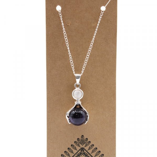 (image for) Gemstone Healing Hands Pendant - Amethyst