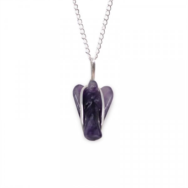 (image for) Gemstone Guardian Angel Pendant - Amethyst