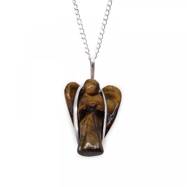 (image for) Gemstone Guardian Angel Pendant - Tiger Eye