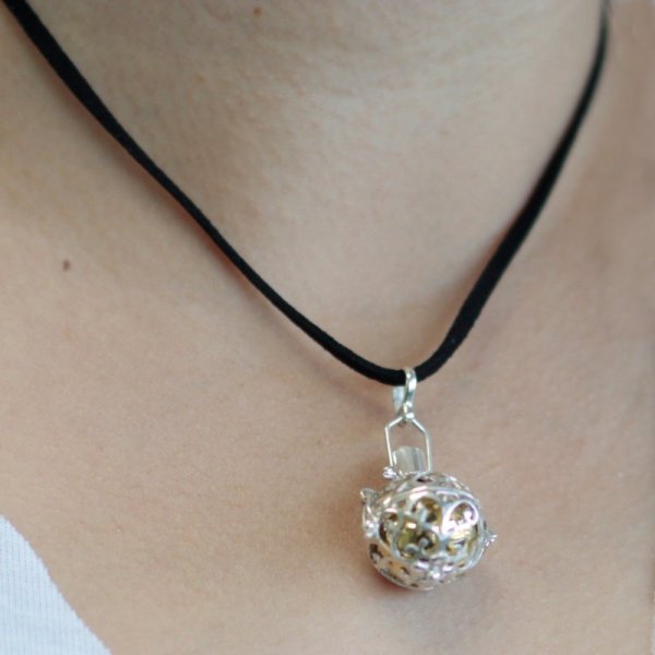(image for) Silver Angel Bell - Night-time - 18mm