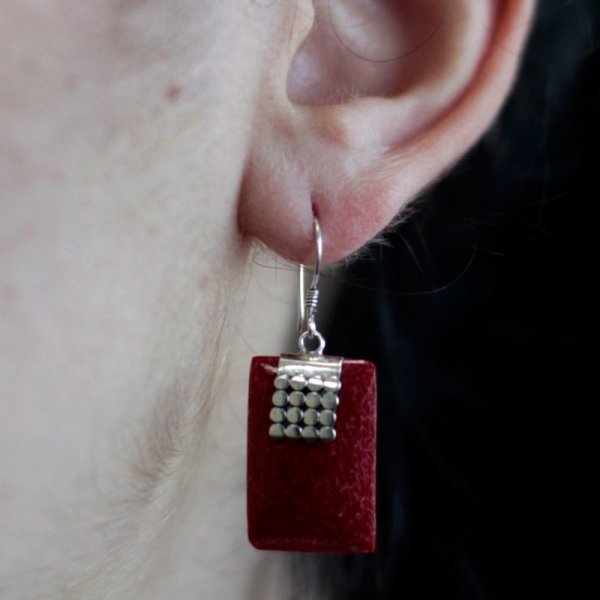 (image for) 925 Silver Earrings - SQ Mini Discs