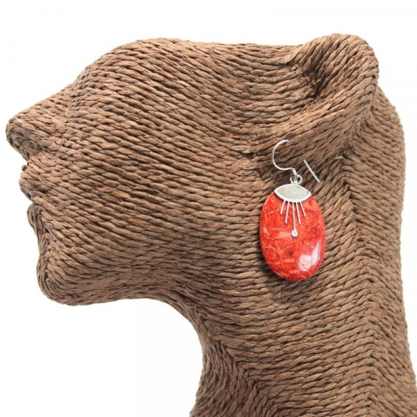 (image for) 925 Silver Earrings - Oval Décor
