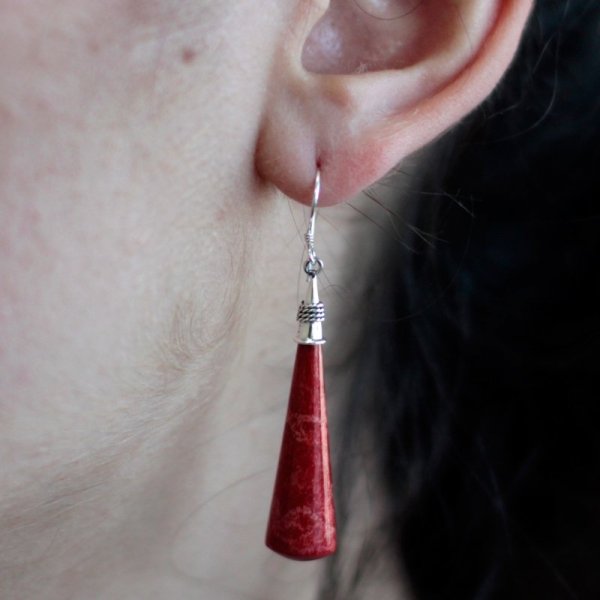 (image for) 925 Silver Earrings - Long Teardrop