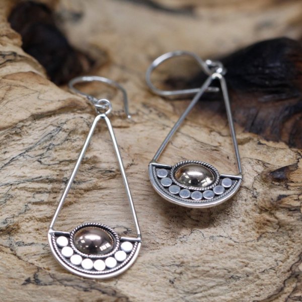 (image for) Silver & Gold Earring - Luna Balance