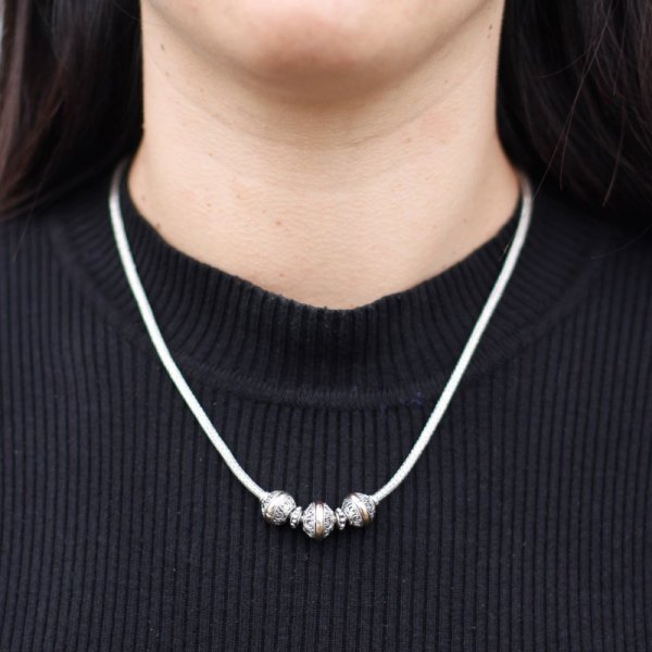 (image for) Silver & Gold Necklace -Tri