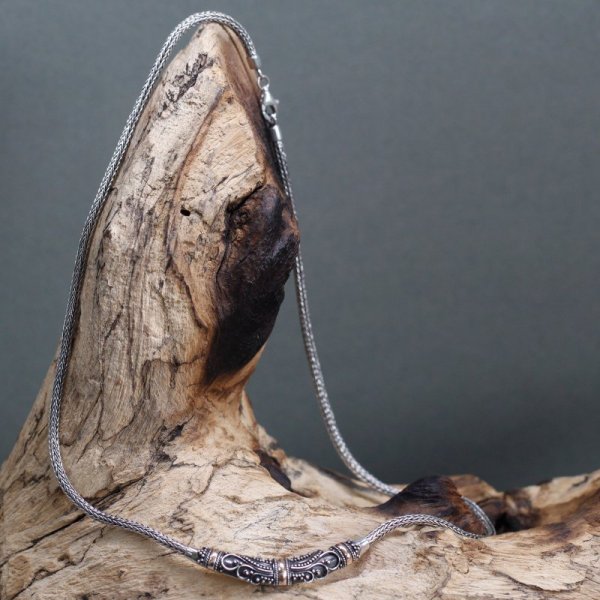 (image for) Silver & Gold Necklace - Tribal